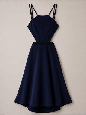 REVOLVE NBD Cutout Midi Dress in Navy– Size S